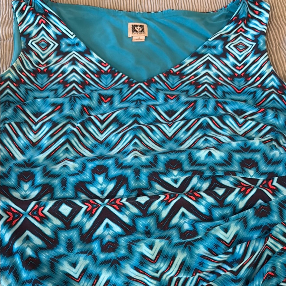 Anne Klein Geometric Patterned Dress - Picture 10 of 13